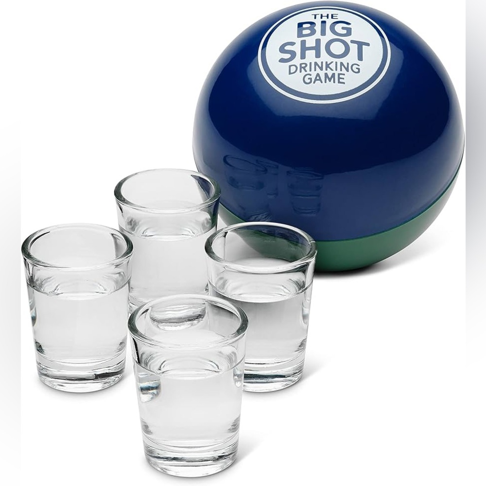 NIB Big Shot Drinking Game with Glasses - Picture 1 of 6